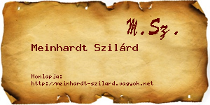 Meinhardt Szilárd névjegykártya